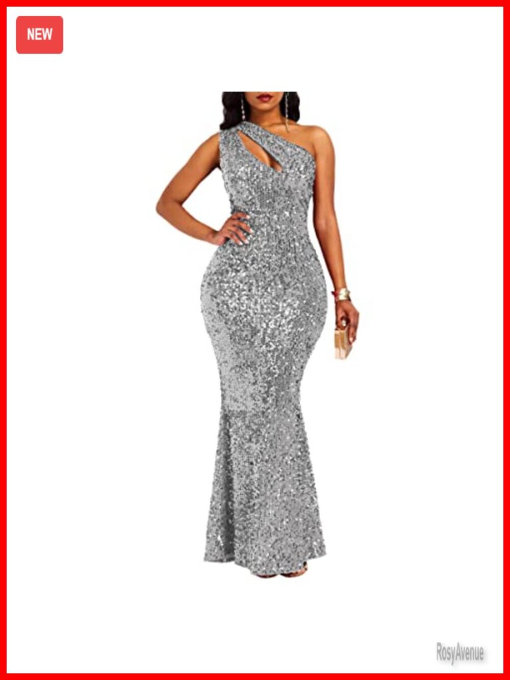 Sequin Sleeveless Mermaid Maxi Dress Bodycon Party Dress